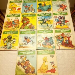 Vintage Sesame Street Library Set of 14 out of 15. Published in 1978